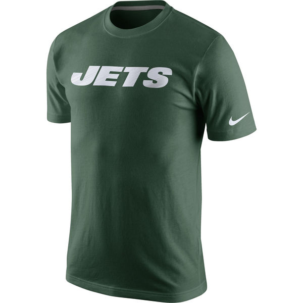 Men NFL Nike New York Jets Fast Wordmark TShirt Green